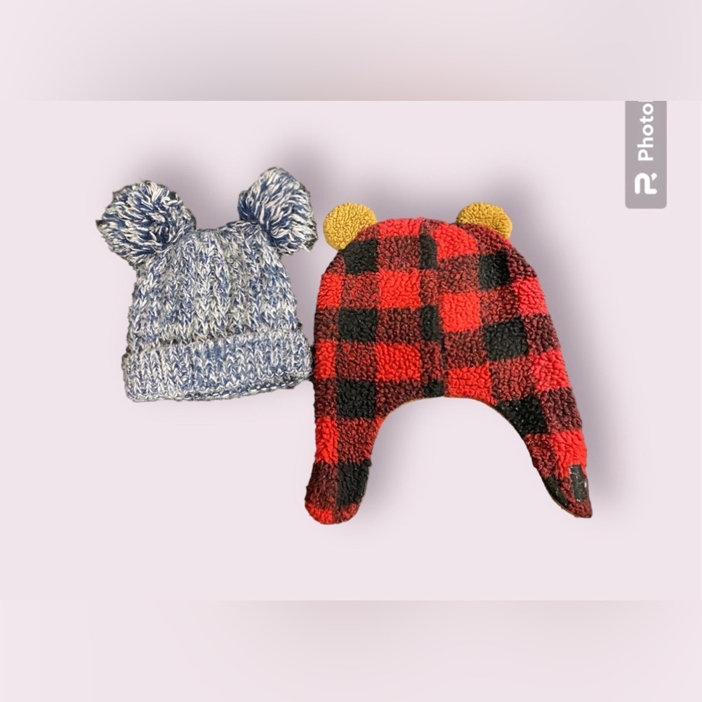 Set of 2 Baby Winter Hats - Picture 2 of 2